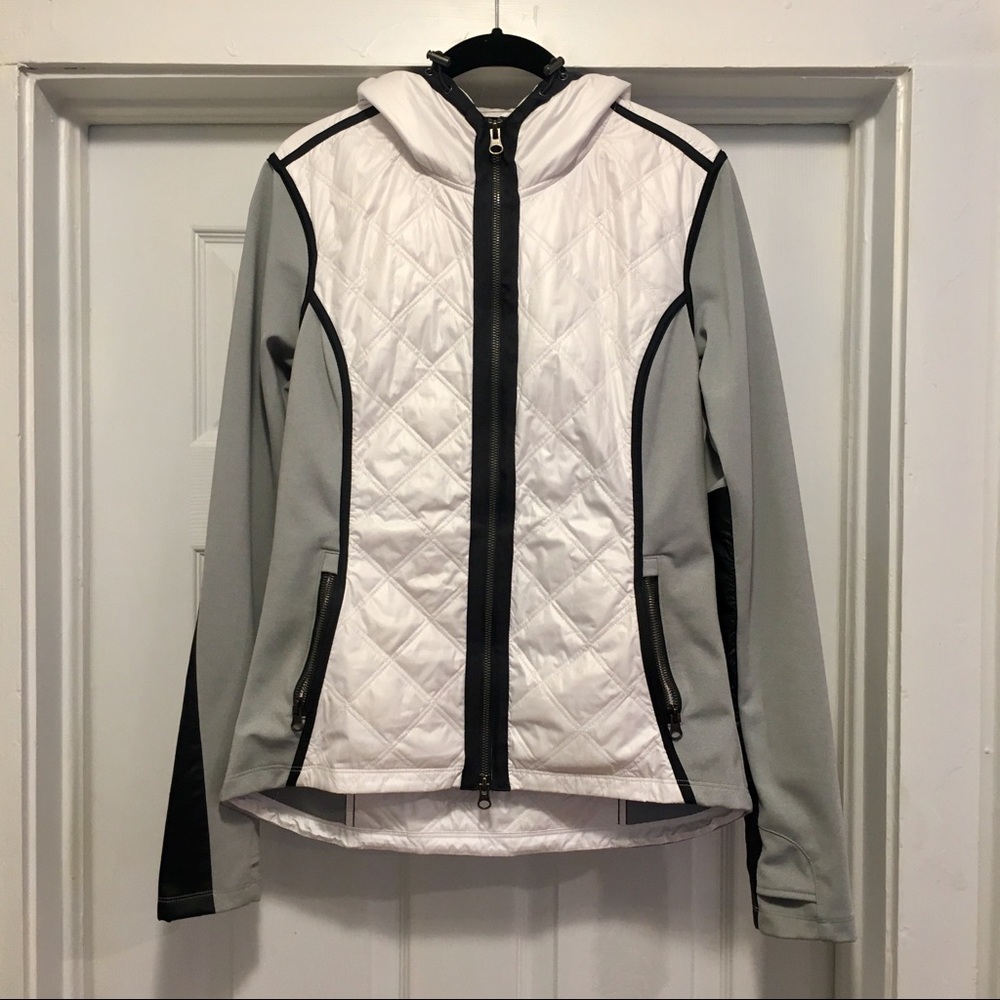 Quilted Athleta Hooded Jacket